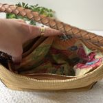 Fossil Tan Woven handbag/shoulder bag, not adjustable strap, magnetic closure Photo 5