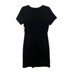 Old Navy  Black Short Sleeve Knee Length Knit Sheath Dress Women's Medium Photo 2