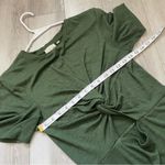 Aritzia Wilfred Free Katz Twist Front Cut Out Knit Dress Green (Large) Photo 3