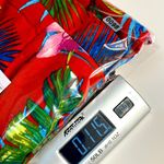 Romeo + Juliet Couture Tropical print pants open leg red hawaiian style pants m Photo 14