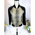 Zadig & Voltaire Billy Snake Deluxe Bomber Jacket XS fits a Small Black Photo 7