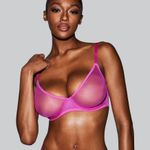 SKIMS ultra fine mesh scoop bra Size 34D Photo 4