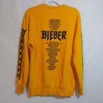 Justin Bieber Team Bieber World Tour Yellow Crew Neck SweatShirt Uni Merch Casual Size Small Photo 8