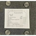 Kenneth Cole  Cotton  Blend Military Buttons Gray Warm Cozy Women’s Sweater SZ PM Photo 5