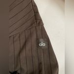 Alo Yoga  NWT Pinstripe Hoodie Sweatshirt in Expresso Size M Photo 5