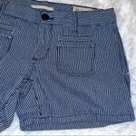 Gap JEANS Limited Edition Women’s Navy Blue Pin Striped Low Rise Shorts 1/25 Photo 1
