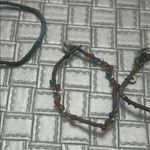 Wakami Boho Woven Bracelet Set Colorful Beaded Adjustable Cord Green Photo 4