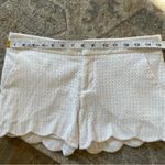 Club Monaco White Eyelet Scalloped Edge Low Rise Summer Shorts 2 Photo 4