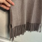 Raga NEW  Taupe Fringed Long Sweater Dress Western Cowgirl Long Sleeve Tunic Photo 1