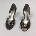 Caparros  Copper Faux Snakeskin‎ Embellished Heels Photo 1