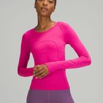 Lululemon Swiftly Tech Long Sleeve Shirt 2.0 Race Length Sonic Pink Photo 0