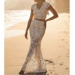 Lace Skirt & Crop Top Set‎ White Size L Photo 4