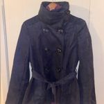 Charming Charlie Faux Suede Pea Coat in Black - size medium Photo 2