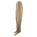 ZARA Women's Tan Khaki Beige High Rise Tapered Leg Trousers Dress Pants Size M Photo 1