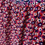 Juicy Couture  Ditsy Daisy Floral Silk Maxi Skirt Size 6 Pink Red New Black Label Photo 6