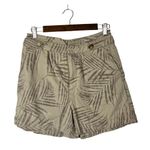 White House | Black Market WHBM Brown Palm Print 5 Inch Short 6 Photo 2