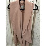 CAROLINA BELLE Women's Pink Sleeveless Shawl Collar Tie Waist Vest Blazer M Size M Photo 1
