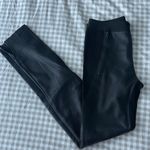 BCBGMAXAZRIA Black Women's Faux Leather Leggings Photo 11