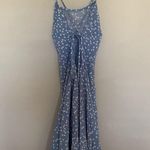 SheIn  Light Blue with White Hearts Sleeveless Low Back Mini Dress Photo 3