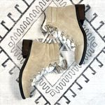 Sam Edelman Darrah 2 Faux Fur Trim Lace Up Suede Boot in Sand Size 7.5 Photo 8