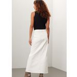 DL1961 Women's Off-White Denim Cotton Blend Asra Ecru Maxi Skirt Size 27 Photo 2