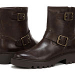 Sam Edelman  Kinsley Slouch Motorcycle Boot Size 6 Warm Cocoa Brown Leather‎ Photo 0
