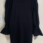 Lush Clothing Lush Black Cold Shoulder French Terry Knit Dress Photo 2
