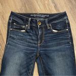 American Eagle Outfitters Dark Wash Skinny Mid Rise Jeans Size 4 Photo 8