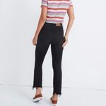Madewell Curvy Cali-Demi Boot Jeans in Berkeley Black Chewed Hem Edition Size 26 Photo 3