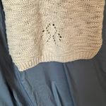 ZARA  Knit: Cream colored Sheer Knit Dress- Acrylic/Wool/Alpaca Blend- crew- S Photo 10