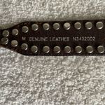 Vintage 90s Nocona Western Belt Studded Rhinestones Leather Women's‎ Medium Silver Photo 5