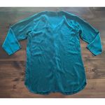 Victoria's Secret  Vintage 100% Silk Emerald Sleep Pajama Top Women's Size Medium Photo 4