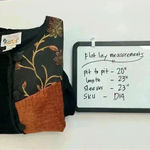 Freestyle Blazer Coat Embroidery Patchwork Tapestry Beaded Grannycore Size Small Black Photo 7