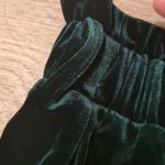 Allegra K  green velour pants size small Photo 2