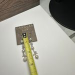 Carolee Lux Sterling Silver & Pearl Pierced Dangle Drop Earrings Photo 4