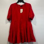 NWT UNIVERSAL THREAD women's bell elbow sleeve mini dress Red Size M Photo 1