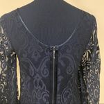 Laundry by Shelli Segal 🛍️ Black Mid Sleeve Lace Mini Dress Size 2 Photo 4