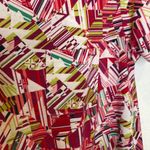 LuLaRoe  Abstract High Low Short Sleeve Dress Round Neck Sz Sm Stretch Polyester Photo 2