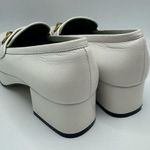 Gucci Houdan 15 Horsebit Platform Loafer Pump in White Leather Size 35.5 EU Photo 4