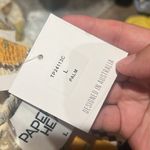 Paper Heart NWT  Strapless Palm Print Maxi Dress size L Photo 5