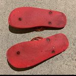 Old Navy 9/10  red flip flops Photo 3