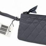 Vera Bradley  Charcoal Quilted Wristlet Photo 1