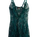 Frederick's of Hollywood Vtg  M Lace Babydoll Nightie Dress Sheer Structure V-neck Photo 0