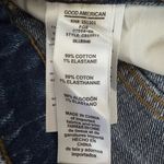 Good American NWT  Women's 8/29 Bombshell Distressed Cutoff Jean Shorts Blue‎ Photo 7