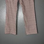 Brown & Cream Plaid Flare Pants Retro 70s Style Made in USA Women’s Medium Photo 5