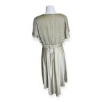 Billy J Sunny Daze Olive Green Tie Front Cutout Dress Size 14 Photo 4