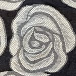 Who What Wear Women's Blouse Sz Medium Sleeveless Semi Sheer Rosebud Brocade Photo 8