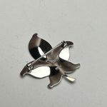 Van Dell Sterling Leaf Autumn Fall Enameled Brooch Pin Silver Photo 5