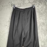 Dress Barn  Suit Set Size 8 3PC Black Gold Pant Collar Satin Tank Career Party Photo 9