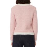 Maje 💕💕 Mission Sequin Embellished Stretch Knit Cardigan ~ Pale Pink Photo 10